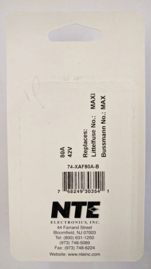 80 Amp Natural Maxi Blade Fuse (APX) 2Pk