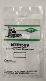 NTE1589 IC, Color TV Luminance Chroma System, 28-Lead DIP