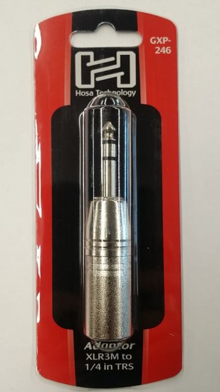 Adaptor XLR3M to 1/4in TRS