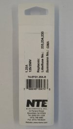 1.25 Amp (GMA) Glass Fuse (5Pk) Fast Acting 5x20mm