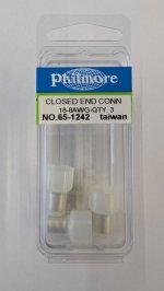 Closed End Connector 18-8AWG Nylon Insulated (3Pk)