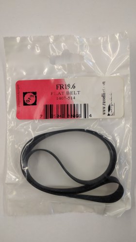 FR19.6 Flat Rubber Belt 19.6" IC, .35" CS, .031" Wall Thickness