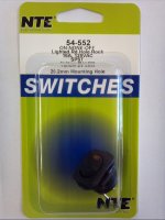 SPST 125V w/3V Amber LED Round Rocker On-None-Off 16A NTE