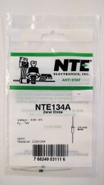 NTE134A Zener Diode (2Pk) 3.6V 1W