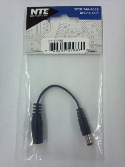 Polarity Reversal Cable - Size \"N\" 5.5/2.5 Jack to 5.5/2.5 Plug