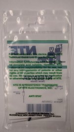 NTE5072A Zener Diode 8.2V 1W, DO-41/DO-15 (2Pk)