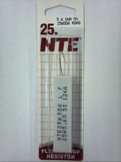 5.6 Ohm 25W Cermet Power Wirewound Resistor 5% Tolerance