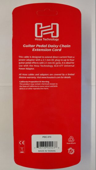 Daisy Chain Extension Cord, 5.5/2.1mm, 1(F) to 4(M)