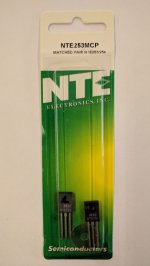NTE253MCP Matched Complementary Pair of NTE253 and NTE254