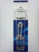 5 Amp (MDL) Glass Fuse (5Pk) Slow Blow 6x30mm