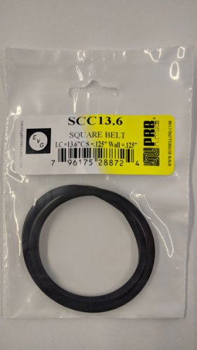 SCC13.6 Square Belt 13.6" IC, .125" CS, .125" Wall Thickness