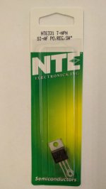 NTE331 T-NPN, Si, Audio Power Amp, Switch (Compl to NTE332)