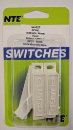 Magnetic Alarm Reed Switch SPDT (NO/NC) 125VAC 0.25A