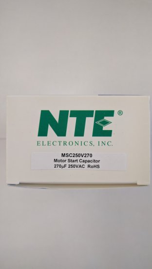 270-324uF 250VAC Motor Start AC Electrolytic Capacitor .25" Q.C.