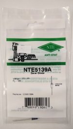 NTE5139A Zener Diode 27.0V 5W Axial Leaded