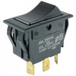 Snap-In Big Nylon Rocker SPDT On-None-On 125V 15A