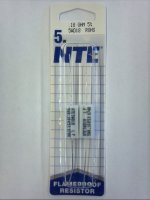 0.18 Ohm 5W Cerment Power Wirewound Resistor (2Pk) 5% Tolerance