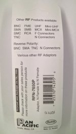 N Coupler, N Jack to N Jack