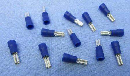 Quick Connect Female Insulated 16-14Awg 0.110" (15Pk) Blue Vinyl