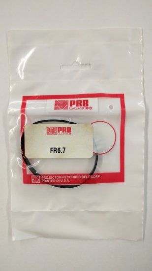 FR6.7 Flat Rubber Belt 6.7\" IC, 0.206\" CS, 0.061\" Wall Thickness