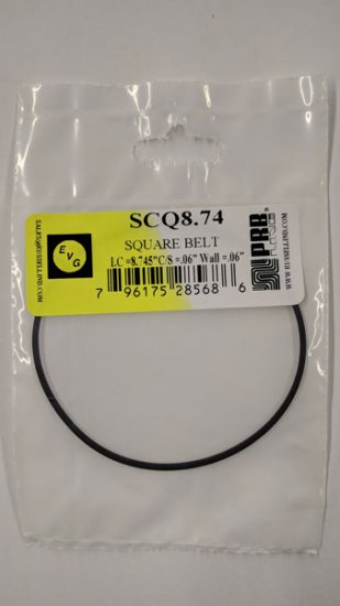 SCQ8.74 Square Belt 8.745\" IC, .06\" CS, .06\" Wall Thickness