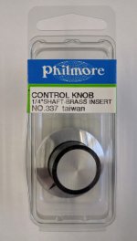 Straight Knurl Knob - Indicator on Skirt (1.375" Dia.)