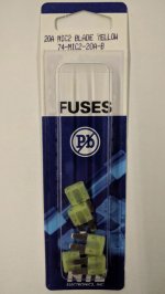 20 Amp Yellow (ATR) Micro2-Blade Fuse 32V (5Pk)