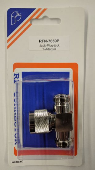 N "T" Adapter, Jack-Plug-Jack