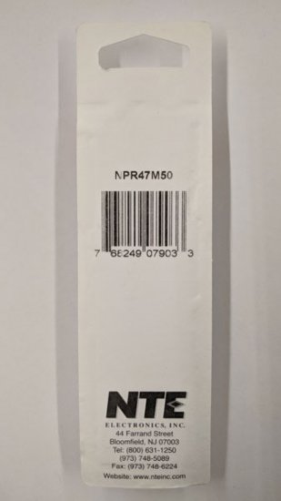 47uf 50V Non-Polar Radial Lead Electrolytic Capacitor