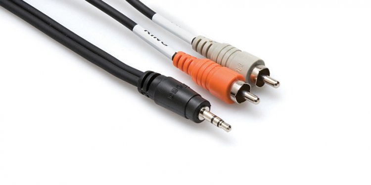 15Ft Stereo Breakout Cable 3.5mm TRS to Dual RCA
