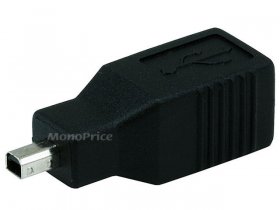 USB 2.0 B Female/Mini 4 pin (B4) Male Adapter