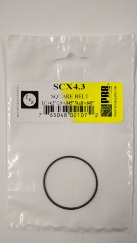 SCX4.3 Square Belt 4.3" IC, .045" CS, .045" Wall Thickness