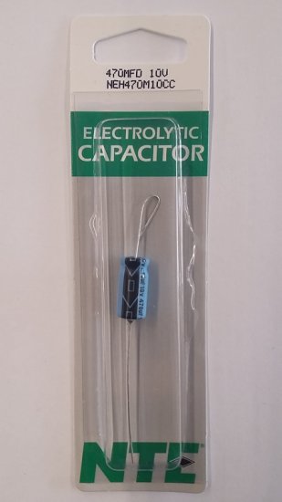 470uf 10V Axial Lead Electrolytic Capacitor