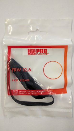 FRW12.6 Flat Rubber Belt 12.6\" IC, .3\" CS, .023\" Wall Thickness
