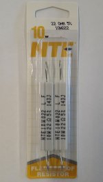 22 Ohm 10W Cerment Power Wirewound Resistor (2Pk) 5% Tolerance