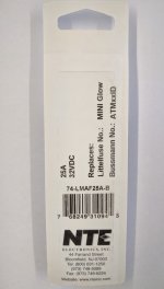 25 Amp Natural (ATM) Lighted Mini-Blade Fuse 32V(5Pk)Fast Acting