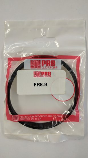 FR8.9 Flat Rubber Belt 8.8\" IC, 0.34\" CS, 0.101\" Wall Thickness