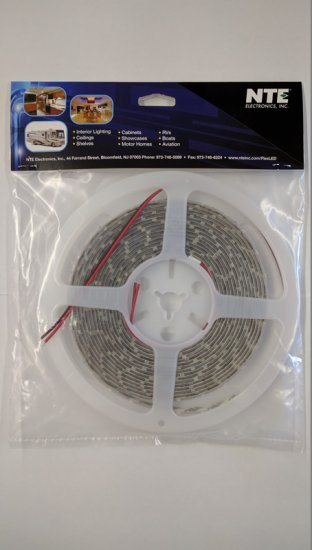 Flexible LED Strip Warm White 16.4Ft IP65 300 (3528) LEDs 12V 24