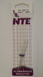 270 Ohm, 1/8W, 2% Metal Film Flameproof Resistor (6Pk)