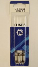 6.3 Amp (S505) Ceramic Fuse (5Pk) Slow Blow 5x20mm