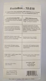 4.39x2.34x1.06" Protobox Kit Hammond 1590B w/Board 4.05x2.05"