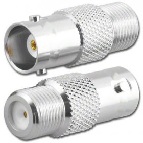 BNC Jack to F Jack Adapter