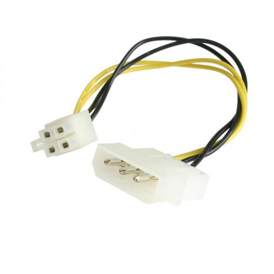 6in LP4 to P4 Auxiliary Power Cable Adapter