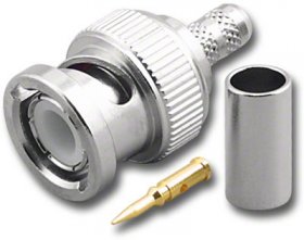 BNC Plug 3-Piece Crimp-On RG-58/U