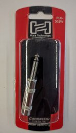 Connector, 1/4in TS, Wide Opening