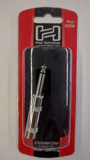 Connector, 1/4in TS, Wide Opening