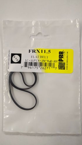 FRX11.5 Flat Rubber Belt 11.5" IC, .156" CS, .031" Wall Thicknes