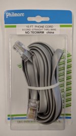 14Ft Silver Data Interconnect Cable (8P8C) For Data Pin1 to Pin1
