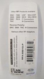 RP-SMA Jack to SMA Jack Adapter (Gold)