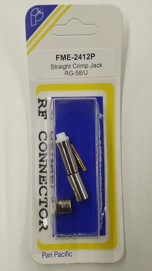 FME Jack 3-Piece Crimp RG-58/U